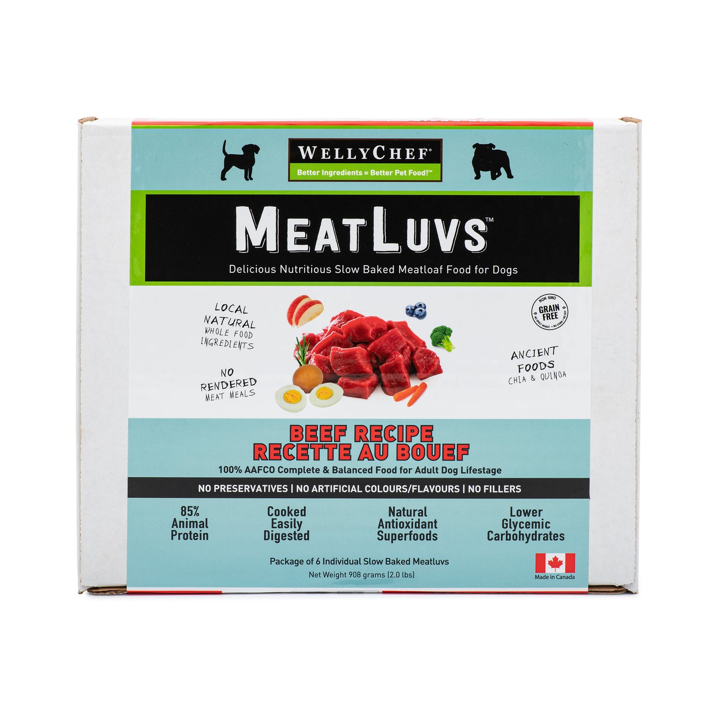 WellyChef MeatLuvs Gently Baked Fresh Frozen Dog Food