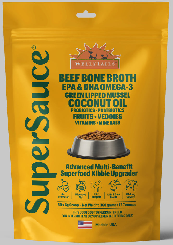 WellyTails SuperSauce Multifunctional Kibble Topper Dog 60 Scoops - 12.7 oz. (360g)