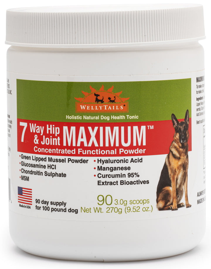 Suplemento hipoalergénico para articulaciones de perro máximo de cadera y articulación de 7 vías fabricado en CANADÁ