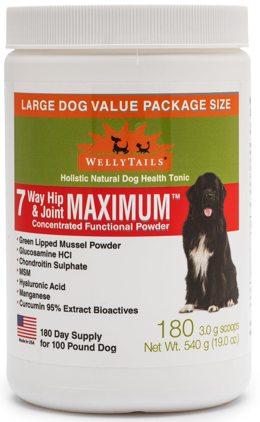 Suplemento hipoalergénico para articulaciones de perro máximo de cadera y articulación de 7 vías fabricado en CANADÁ
