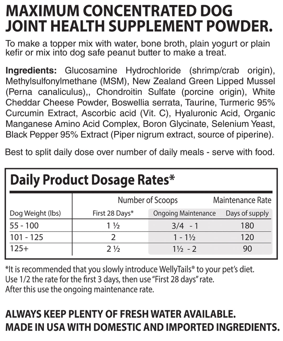 Suplemento hipoalergénico para articulaciones de perro máximo de cadera y articulación de 7 vías fabricado en CANADÁ