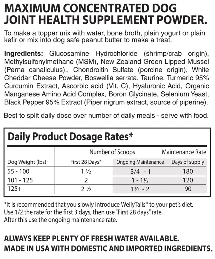 Suplemento hipoalergénico para articulaciones de perro máximo de cadera y articulación de 7 vías fabricado en CANADÁ