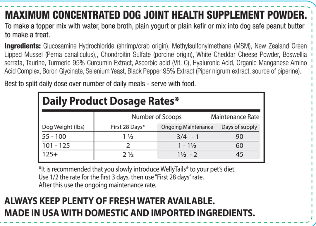 Suplemento hipoalergénico para articulaciones de perro máximo de cadera y articulación de 7 vías fabricado en CANADÁ
