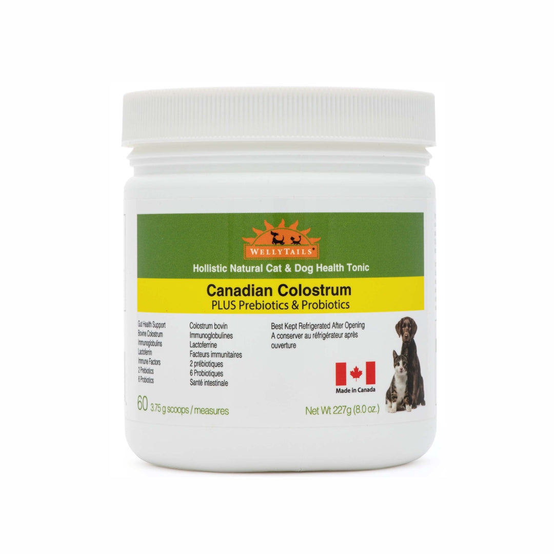 WellyTails Canadian Colostrum + Probiotics & Prebiotics