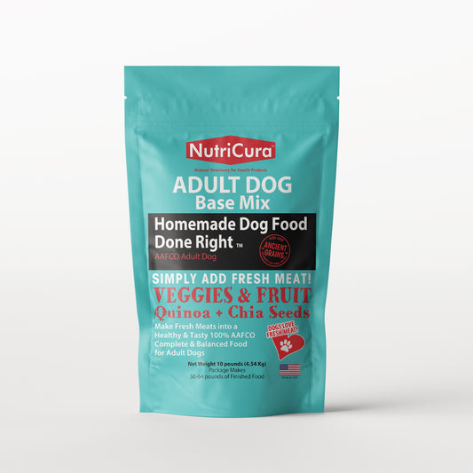 NutriCura  Veterinary Clinic  HOMEMADE AAFCO Adult & Senior Dog Food Base Mix