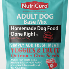 NutriCura  Veterinary Clinic  HOMEMADE AAFCO Adult & Senior Dog Food Base Mix