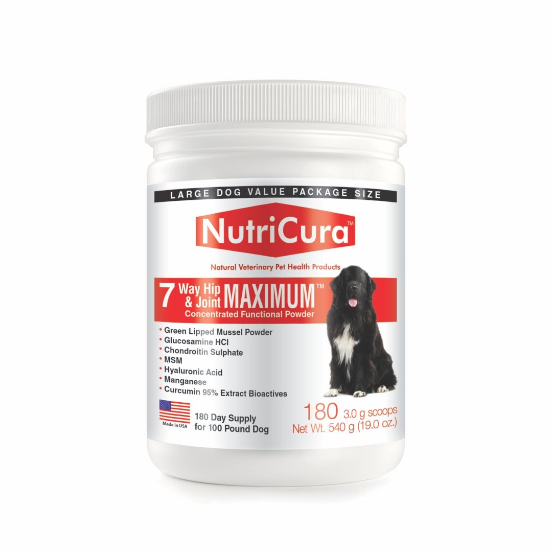 NutriCura 7 Way Hip & Joint MAXIMUM  Veterinary Clinic Dosage Strength Dog Joint Supplement