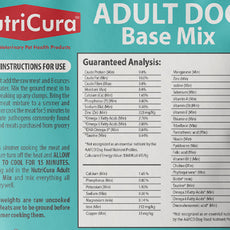 NutriCura  Veterinary Clinic  HOMEMADE AAFCO Adult & Senior Dog Food Base Mix