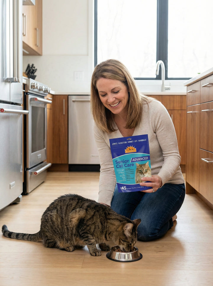 WellyTails Senior Cat Joint Care ADVANCED 45 Scoops 9.17 oz. (260 grams)