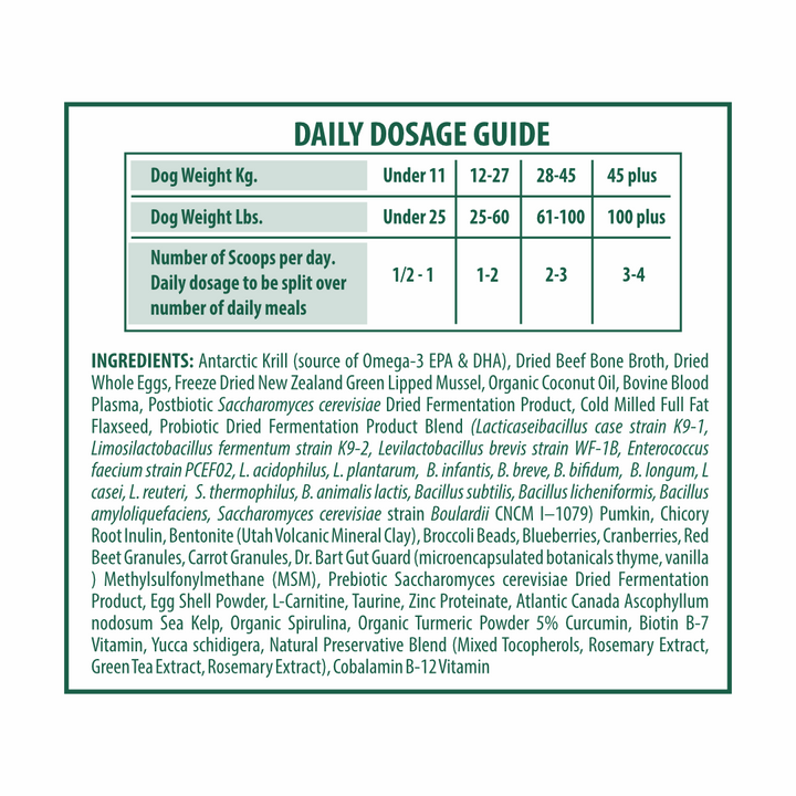 WellyTails SuperSauce 12-In-1 Multifunctional Kibble Topper Powder Dog 60 Scoops - 12.7 oz. (360g)