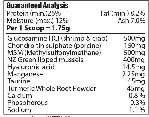 Hypoallergenic 7 Way Hip & Joint Maximum   Dog Joint Supplement  Made in CANADA