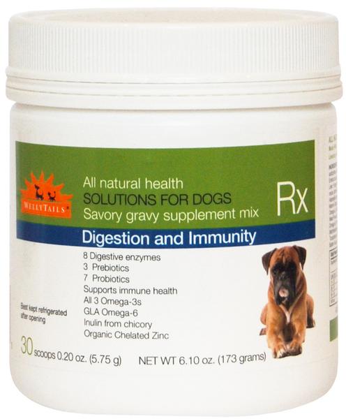 WellyTails Dog Supplement for Digestion and Immune Support with Omega 3 Oil and Probiotics - WellyTails Inc.