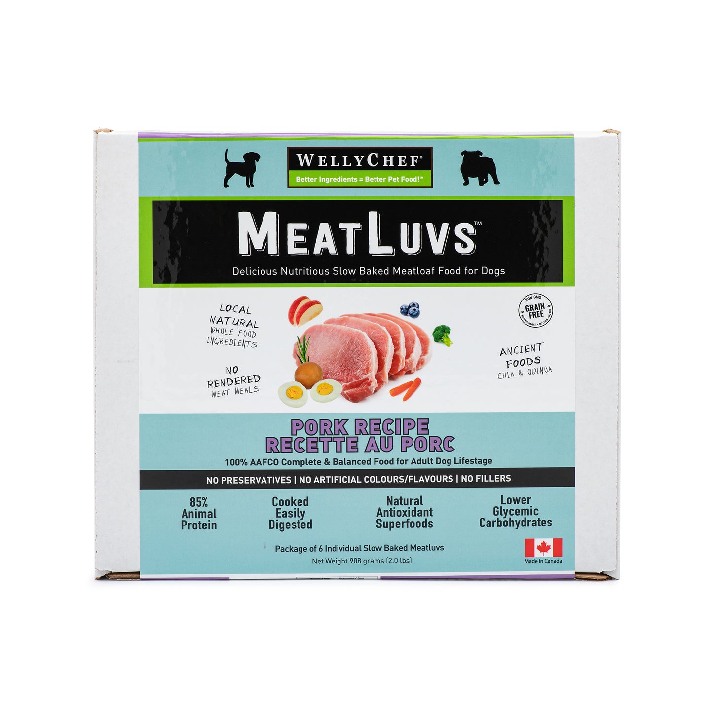 WellyChef MeatLuvs Gently Baked Fresh Frozen Dog Food