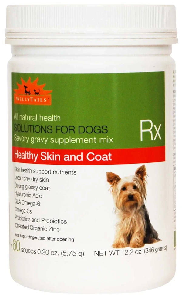 Suplemento para perros Welly Tails Omega 3 para una piel y un pelaje saludables