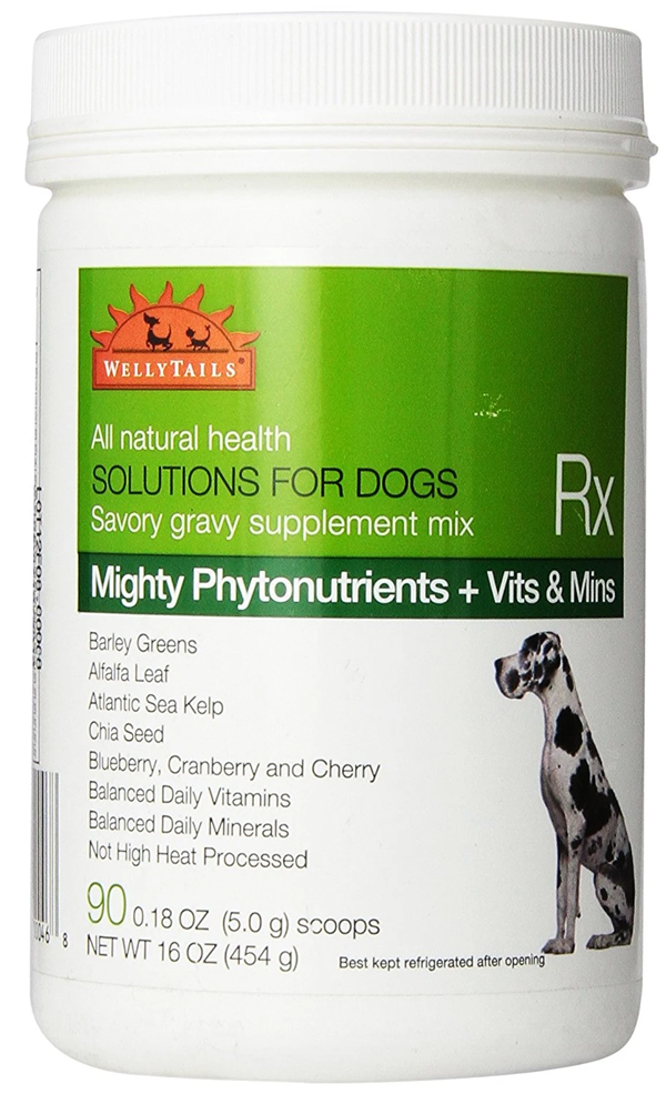 WellyTails Suplementos para perros Poderosos fitonutrientes verdes además de vitaminas y minerales