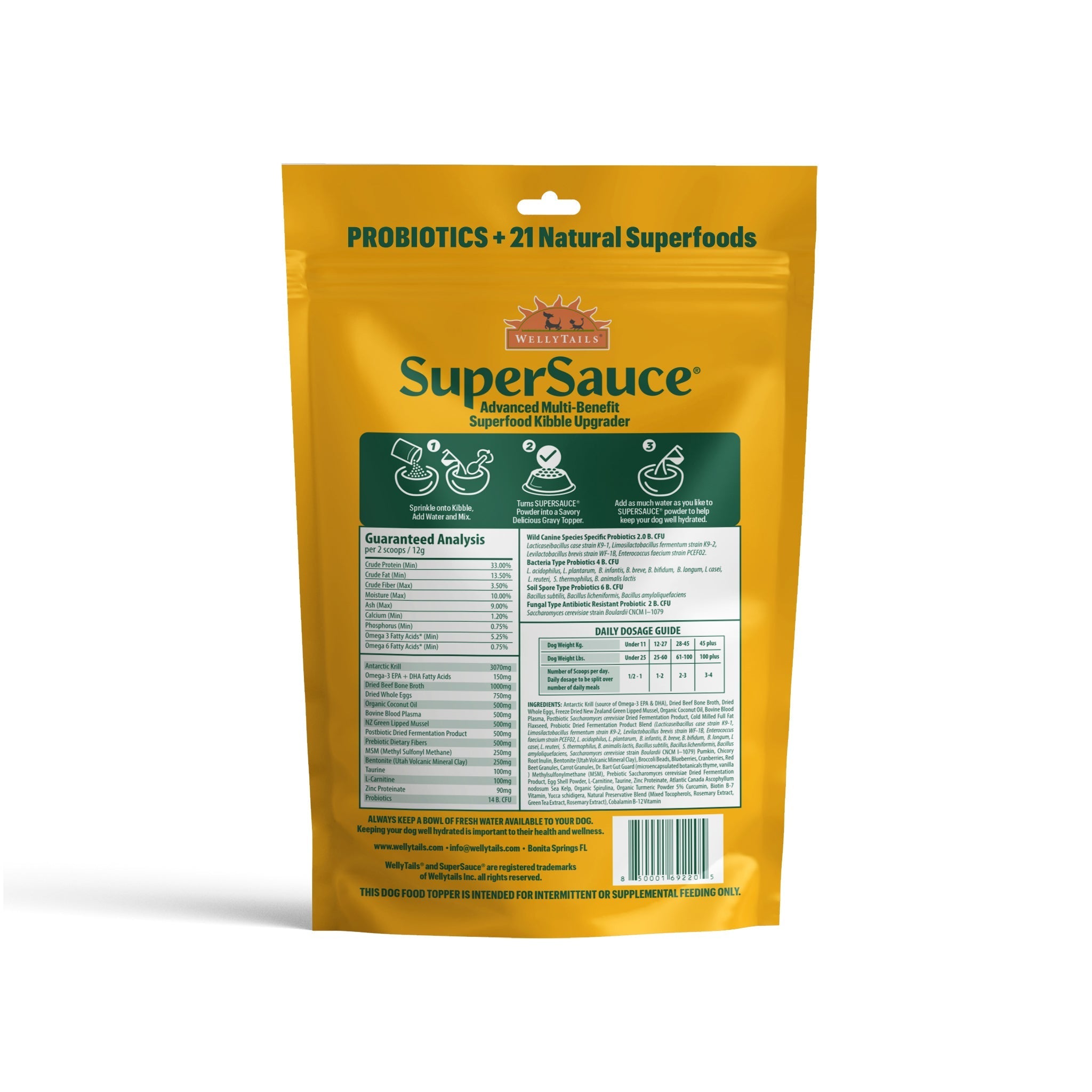 Full product label